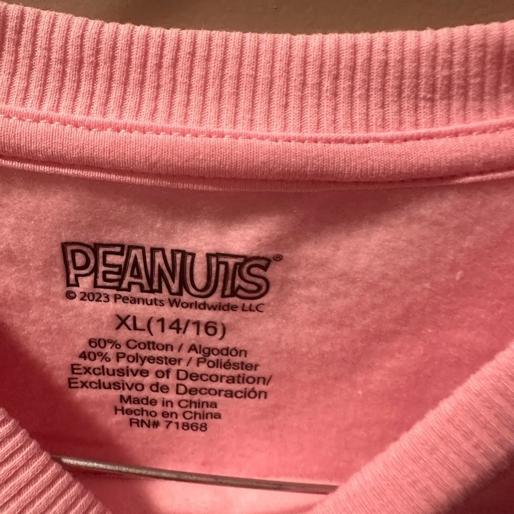 Pink Snoopy Sweatshirt Chenille Patch - Picture 5 of 5